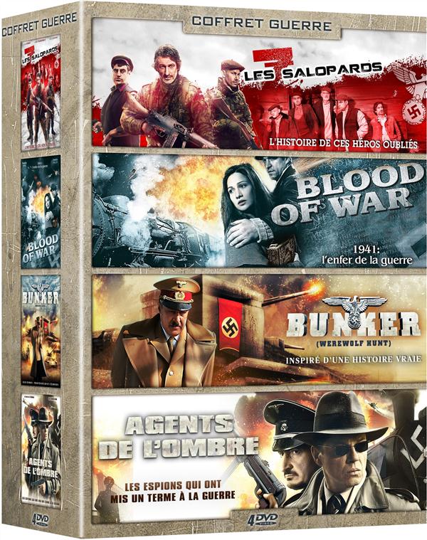Coffret Guerre : Les 7 salopards + Blood of War + Bunker + Agents de l'ombre [DVD]