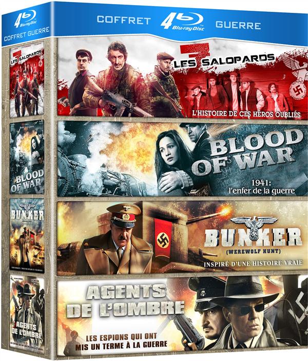 Coffret Guerre : Les 7 salopards + Blood of War + Bunker + Agents de l'ombre [Blu-ray]