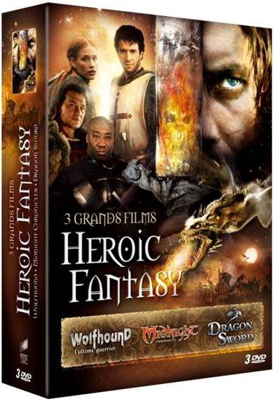 3 grands films d'Heroic Fantasy : Wolfhound + Midnight Chronicles + Dragon Sword [DVD]