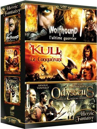 Coffret Heroic Fantasy n° 2 : Wolfhound + Kull le conquérant + Odysseus [DVD]