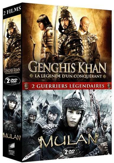 2 guerriers légendaires : Genghis Khan, la légende d'un conquérant + Mulan [DVD]
