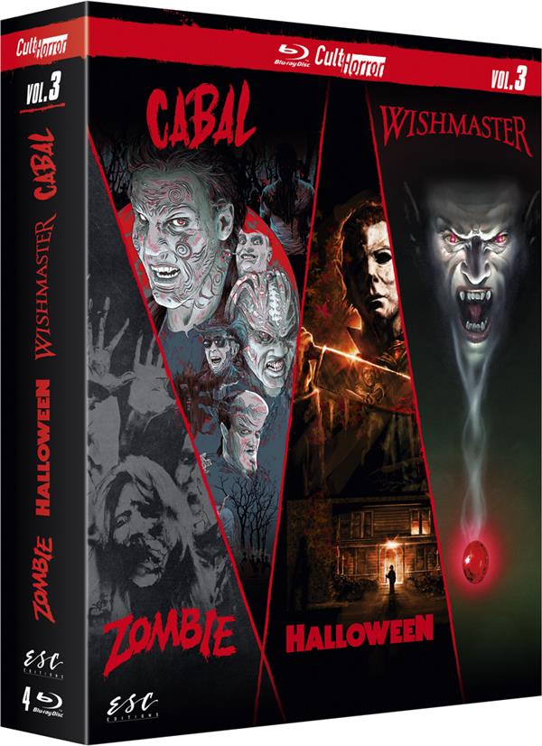 Cult'Horror n° 3 : Zombie + Halloween + Wishmaster + Cabal [Blu-ray]
