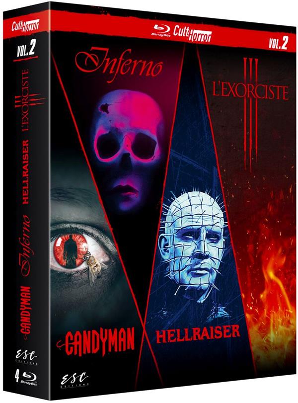 Cult'Horror n° 2 : Inferno + Candyman + L'Exorciste III + Hellraiser : Le pacte [Blu-ray]