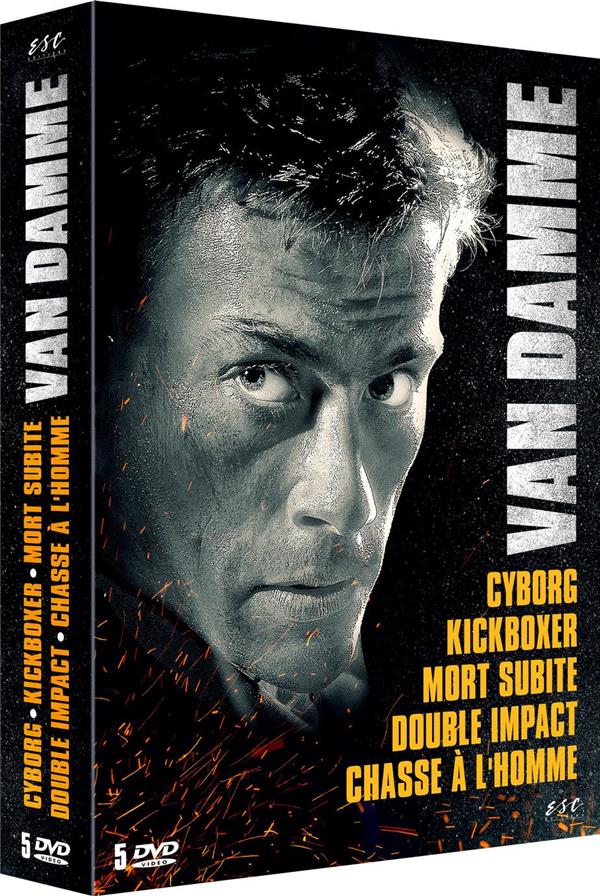 Van Damme : Cyborg + Kickboxer + Mort subite + Double impact + Chasse à l'homme [DVD]
