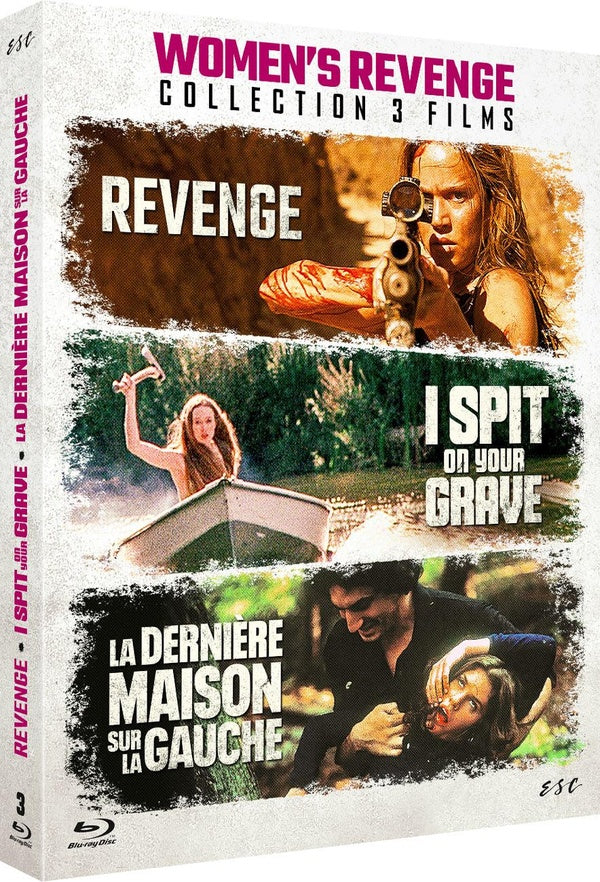 Women's Revenge - Collection 3 films : Revenge + I Spit On Your Grave + La Dernière maison sur la gauche [Blu-ray]