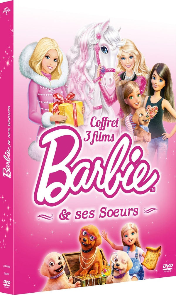 Barbie & ses soeurs - Coffret 3 films : Au club hippique + La grande aventure des chiots + À la recherche des chiots [DVD]