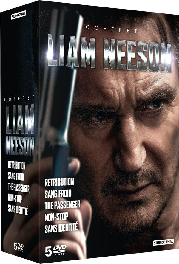 Coffret Liam Neeson : Retribution + Sang froid + The Passenger + Non-stop + Sans identité [DVD] - flash vidéo