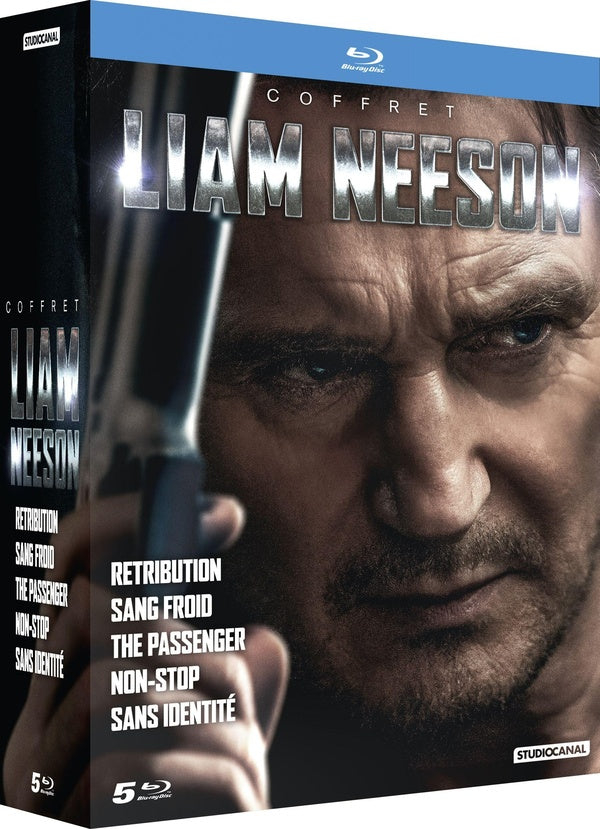 Coffret Liam Neeson : Retribution + Sang froid + The Passenger + Non-stop + Sans identité [Blu-ray] - flash vidéo