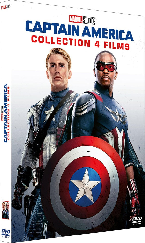 Captain America - Collection 4 films : The First Avenger + Le soldat de l'hiver + Civil War + Brave New World [DVD]