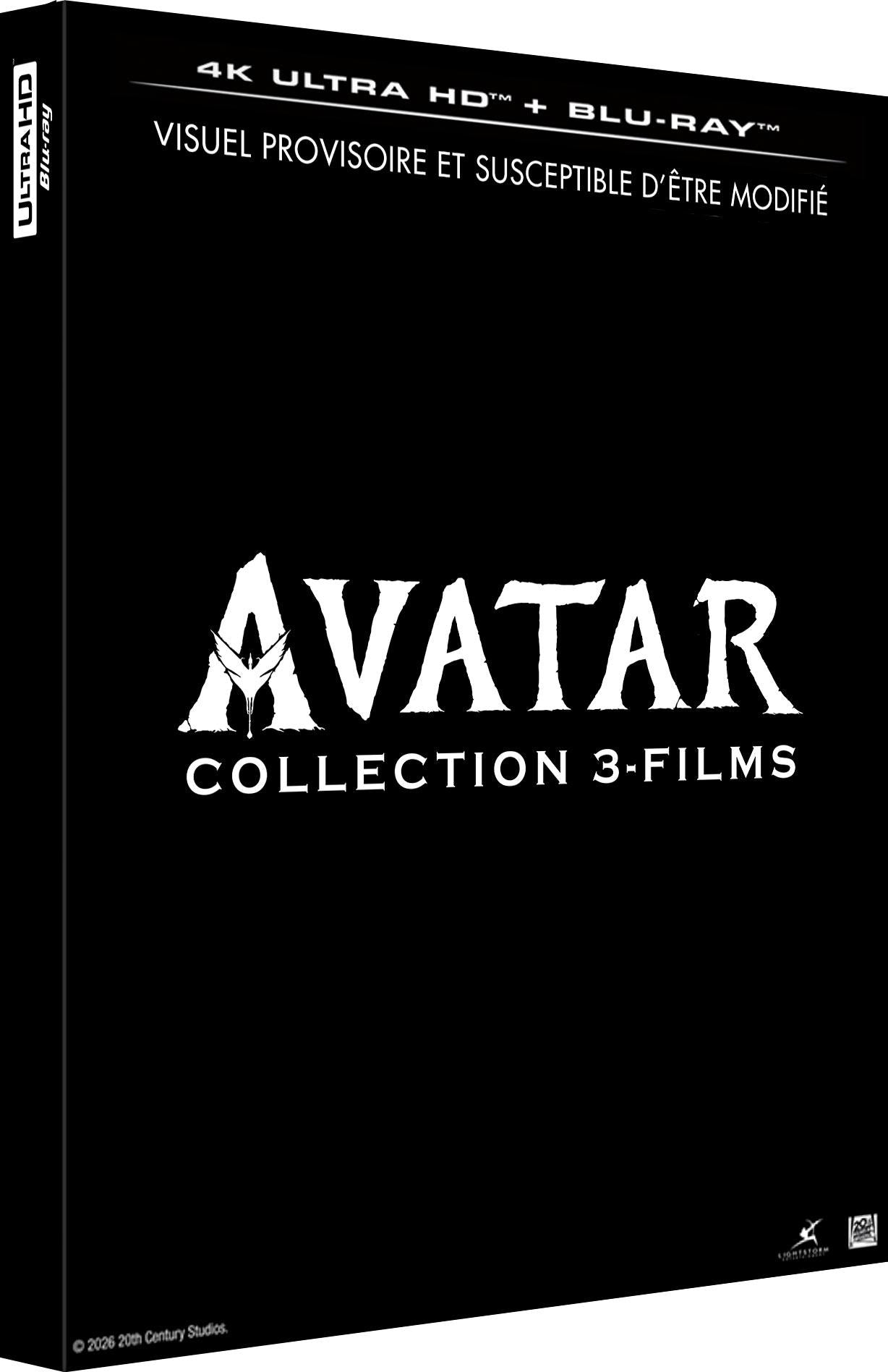 Avatar - Collection 3 films : Avatar + Avatar 2 : La Voie de l'eau = Avatar 3 : De Feu et de cendres [4K Ultra HD]
