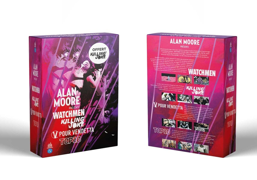 Alan moore présente : Watchment, killing joke, v pour vendetta, top 10