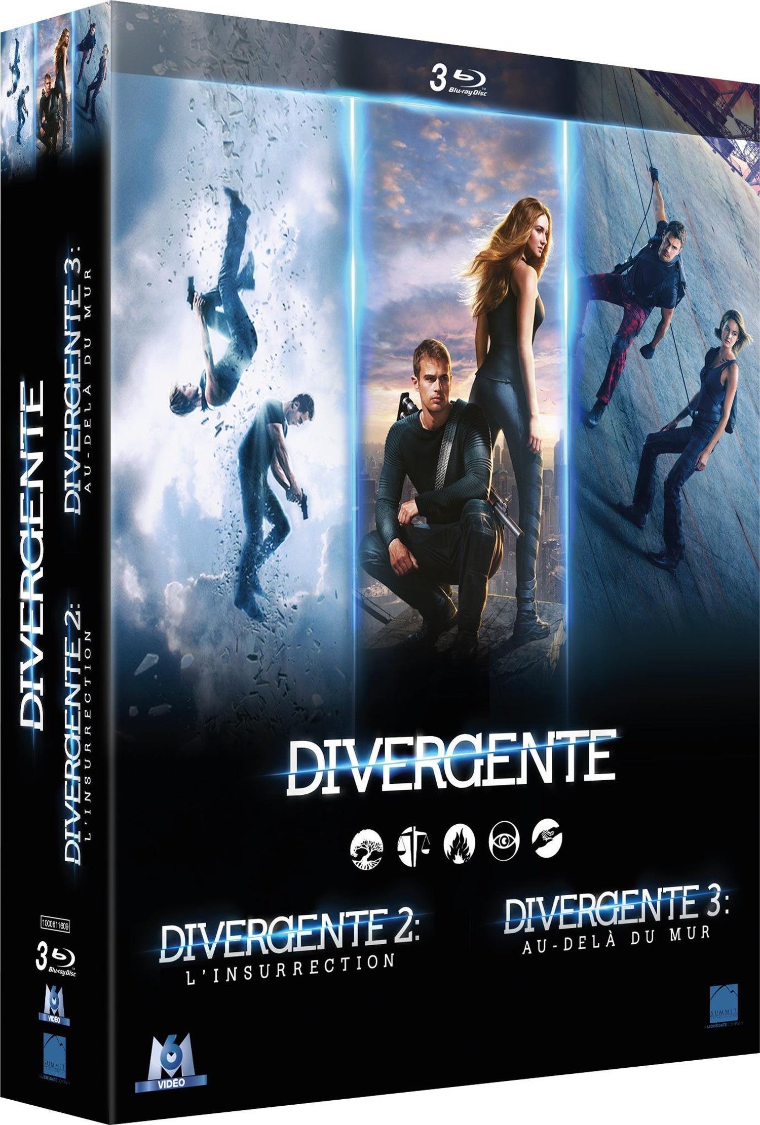 Divergente - Coffret : Cinq destins, un seul choix + L'insurrection + Au-delà du mur [Blu-ray]