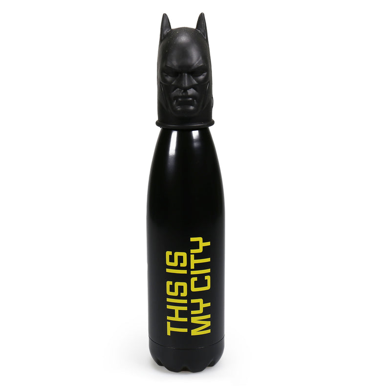DC Comics - Bouteille d'eau en métal 500ml Batman avec bouchon 3D