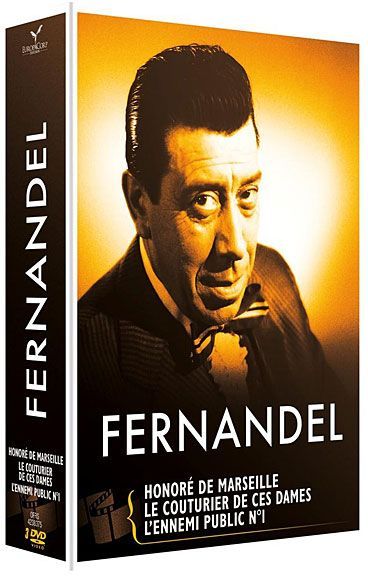 Fernandel - Coffret 3 films : L'ennemi public n° 1 + Le couturier de ces dames + Honoré de Marseille [DVD] - flash vidéo