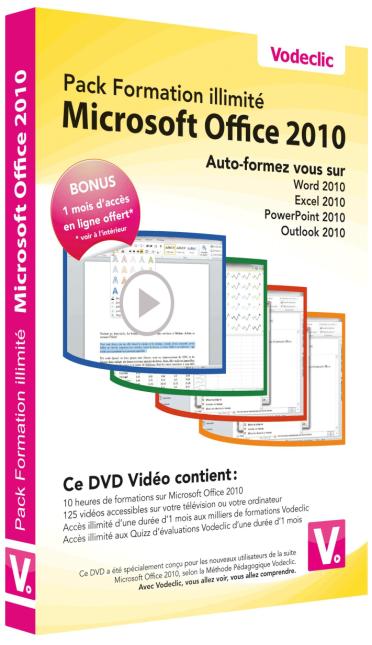 Pack Formation Illimité Microsoft Office 2010 [DVD]
