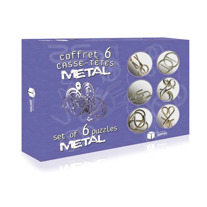 Coffret 6 Casse-Têtes Métal
