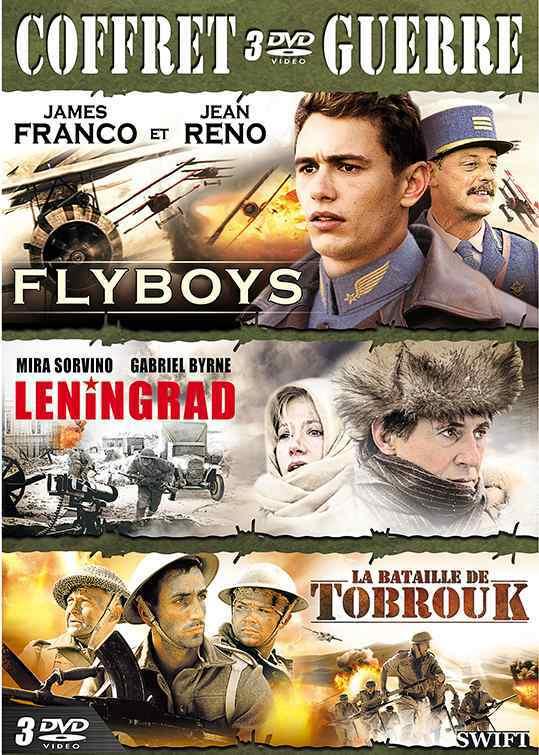 Coffret guerre : Flyboys + Leningrad + La Bataille de Tobrouk [DVD]