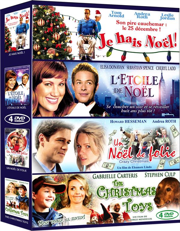 Films de Noël - Coffret 4 films : Je hais Noël ! + L'étoile de Noël + Un Noël de folie + The Christmas Toys [DVD]