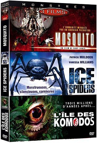 Coffret monstres 2 : mosquito / ice spiders / l'ile des komodos géants [DVD]