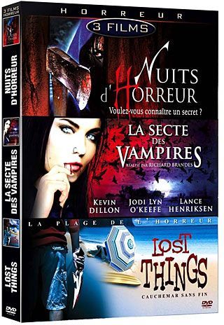 Coffret horreur : nuits d'horreur ; la secte des vampires ; lost things [DVD]
