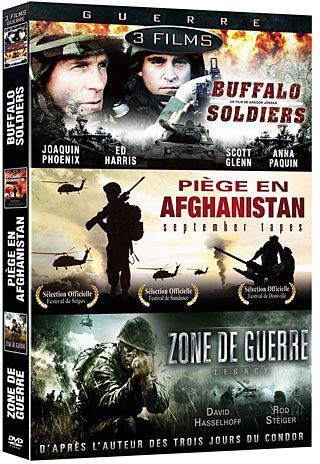 Guerre - Coffret 3 films : Buffalo Soldiers + September Tapes - Piège en Afghanistan + Zone de guerre - Legacy [DVD]