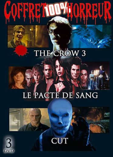 Coffret 100% horreur 3 films : the crow 3 ; le pacte du sang ; cut [DVD]