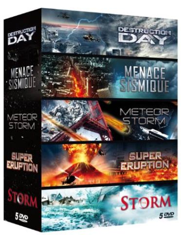 Catastrophe - Coffret 5 films : Destruction Day + Menace sismique + Meteor Storm + Super Eruption + The Storm [DVD]