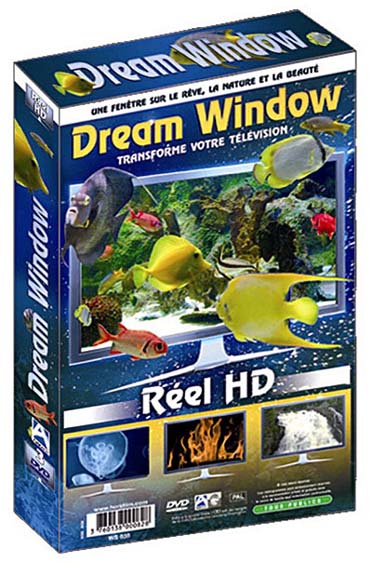 Coffret Dream Window : Aquarium ; Feu de cheminée [DVD]