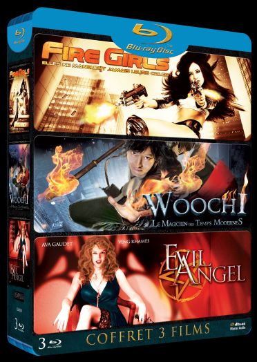 Coffret fantastique : evil angel ; woochi ; fire girls [Blu-ray]
