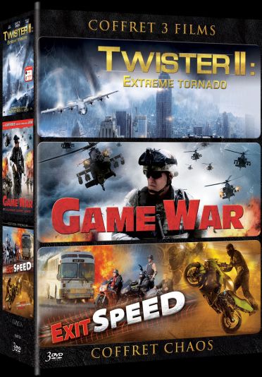 Coffret chaos : twister 2, extreme tornado ; game war ; exit speed [DVD]