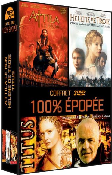 Coffret 100% Epopée : Attila le Hun + Hélène de Troie + Titus [DVD]