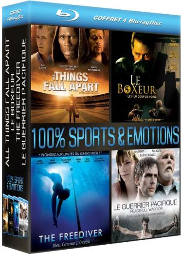 Coffret 100% sports et emotions : all things fall apart ; le boxeur ; the freediver ; le guerrier pacifique [Blu-ray]