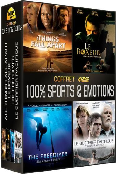 Coffre 100% sports & emotions : all things fall apart ; le boxeur ; the freediver ; le guerrier pacifique [DVD]