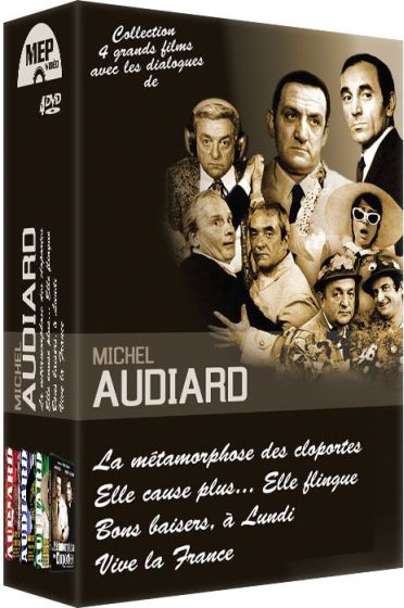 Michel Audiard - Coffret 4 films : La métamorphose des cloportes + Elle cause plus... elle flingue + Bons baisers... à lundi + Vive la France [DVD]