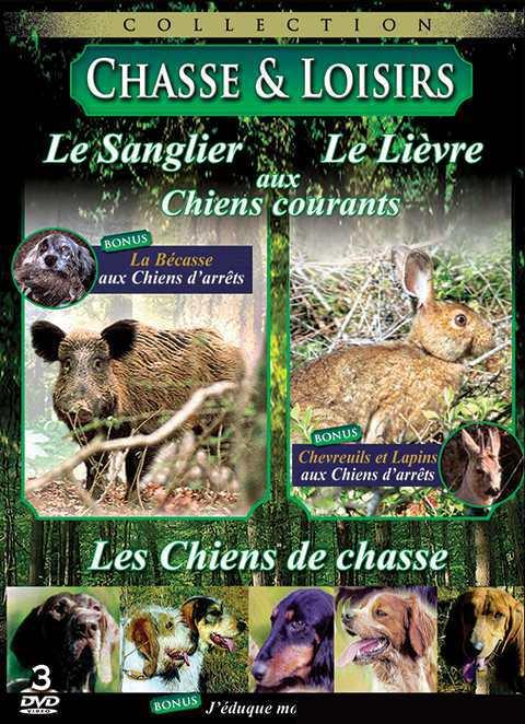 Coffret chasse 3 documentaires : le sanglier ; le lièvre ; les chiens de chasse [DVD]