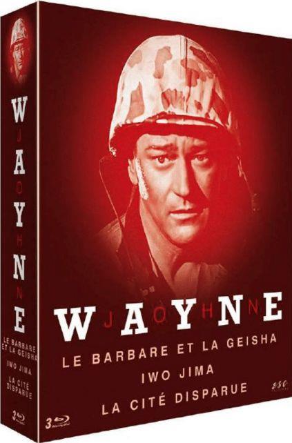 Coffret John Wayne 3 films : le barbare et la geisha ; Iwo Jima ; la cité disparue [Blu-ray]
