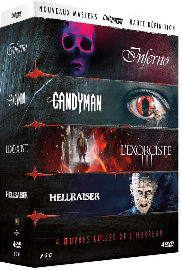 Cult'Horror n° 2 : Inferno + Candyman + L'Exorciste III + Hellraiser : Le pacte [DVD]