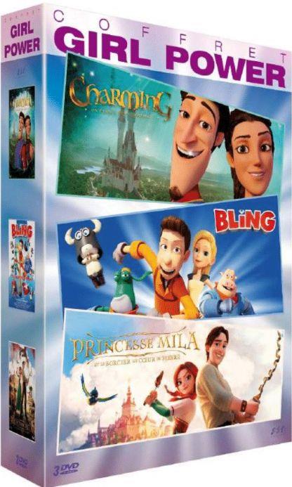 Coffret girl power 3 films ; charming ; princesse Mila ; bling [DVD] - flash vidéo