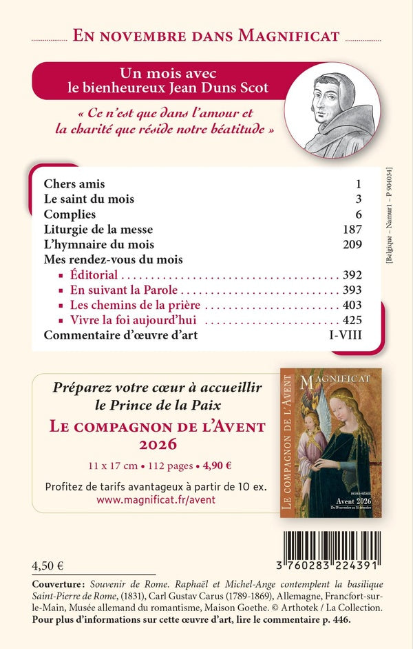 Magnificat 408 pf novembre 2026
