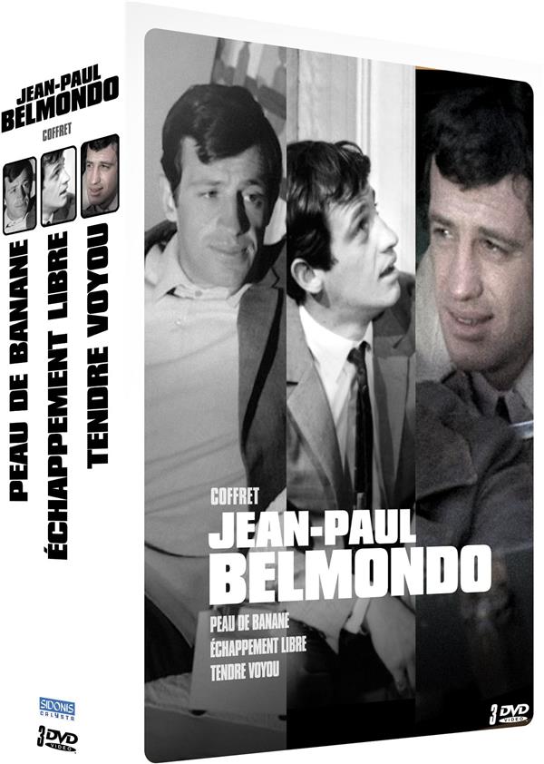 Jean-Paul Belmondo - Coffret 3 films : Peau de banane + Échappement libre + Tendre voyou [DVD] - flash vidéo