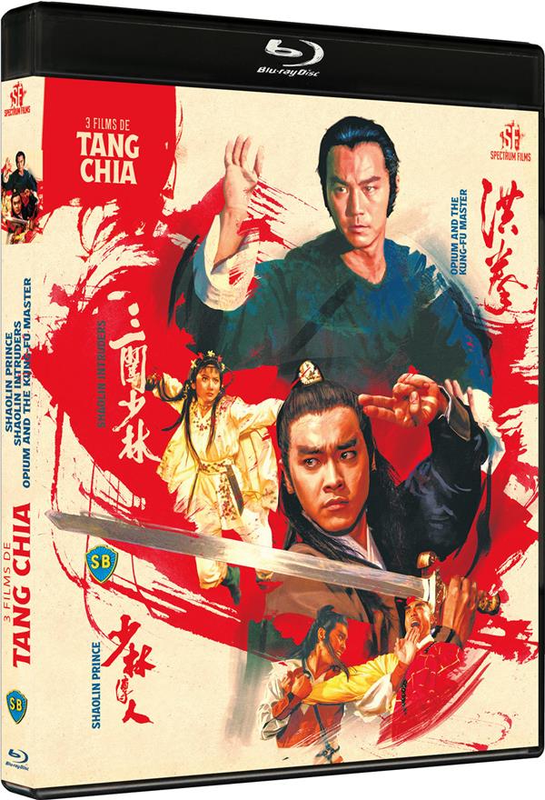 3 films de Tang Chia : Shaolin Prince + Shaolin Intruders + Opium and the Kung-fu Master [Blu-ray]