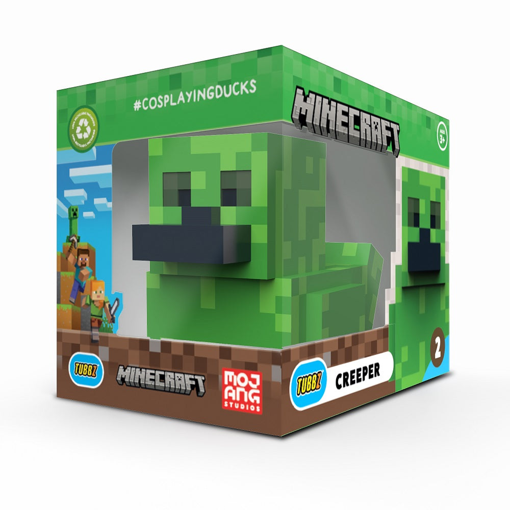 Numskull - Best of TUBBZ Boîte Canard de bain - Minecraft - Creeper - 9cm