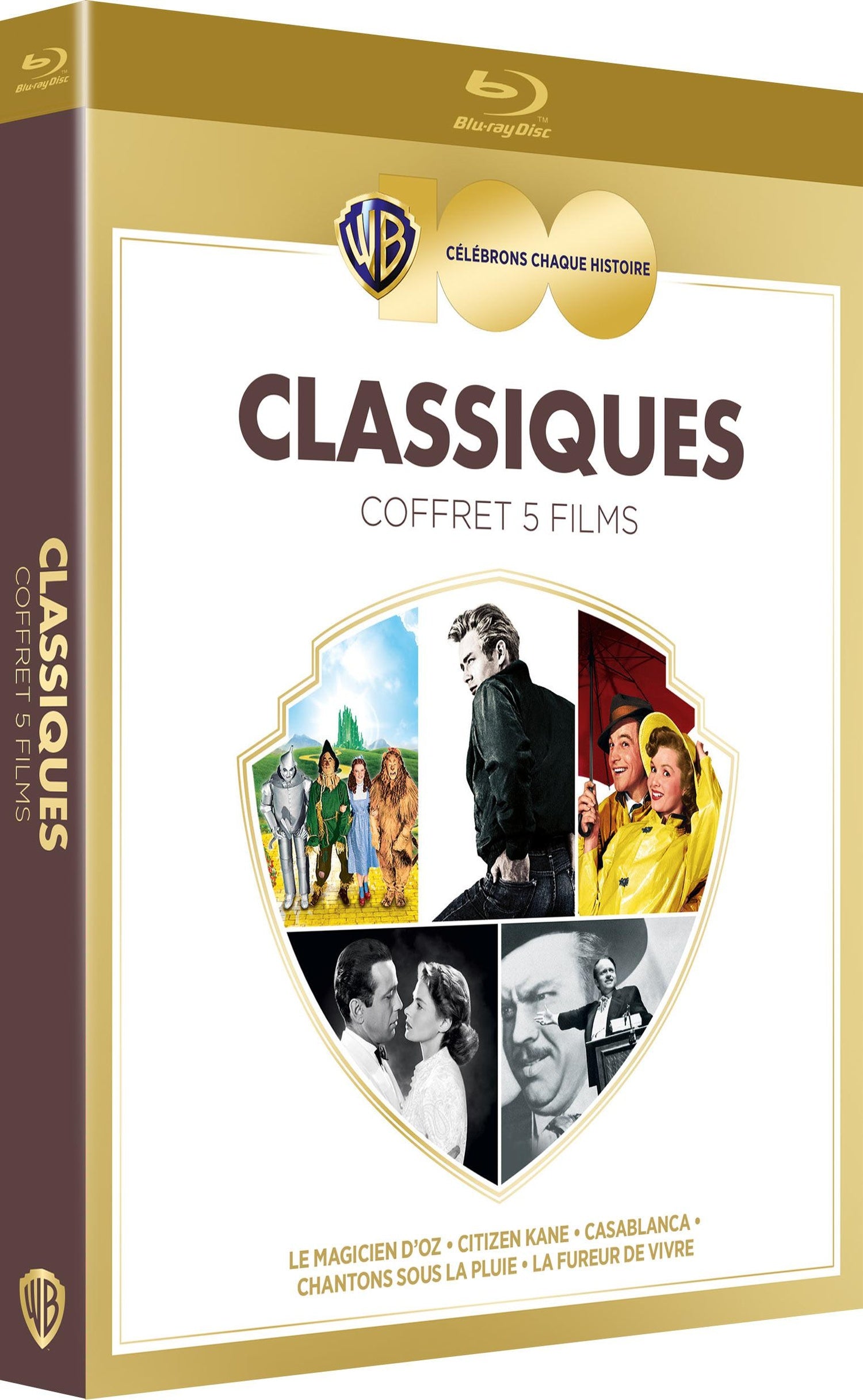 100 ans Warner - Coffret 5 films - Classiques [Blu-ray]