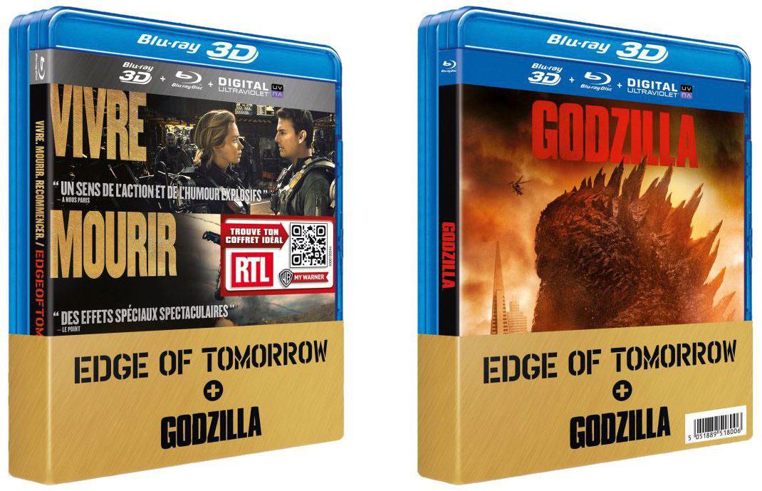 Edge of Tomorrow + Godzilla [Blu-ray 3D]
