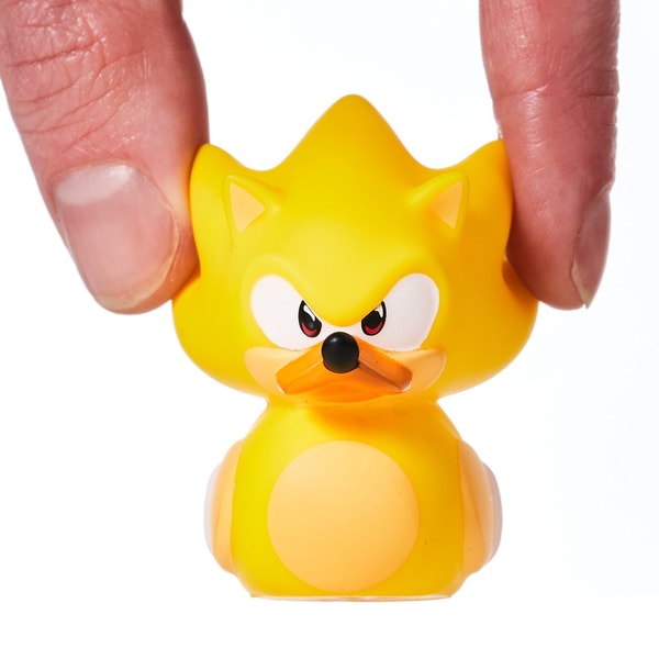 Numskull - Mini TUBBZ Canard de bain - Sonic le Hérisson - Super Sonic (Édition baignoire) - flash vidéo