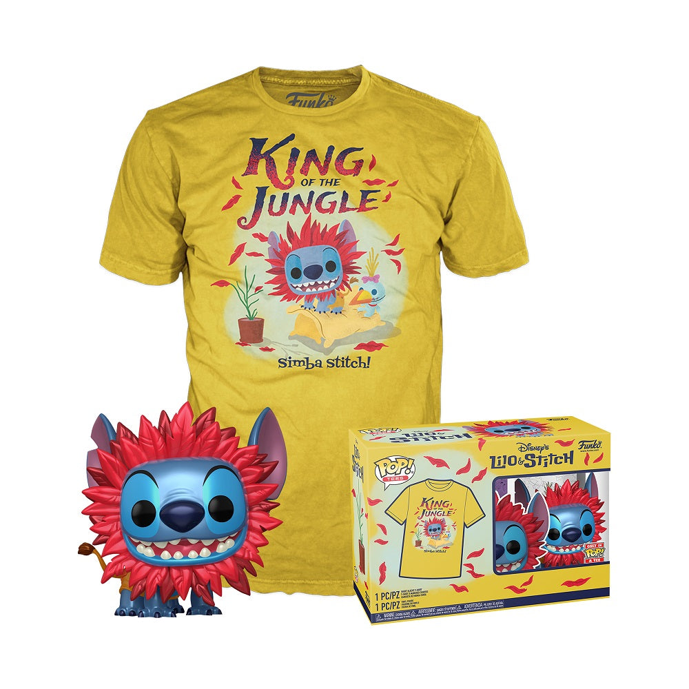 Funko Pop! & Tee: Stitch Costume - Simba - L - flash vidéo