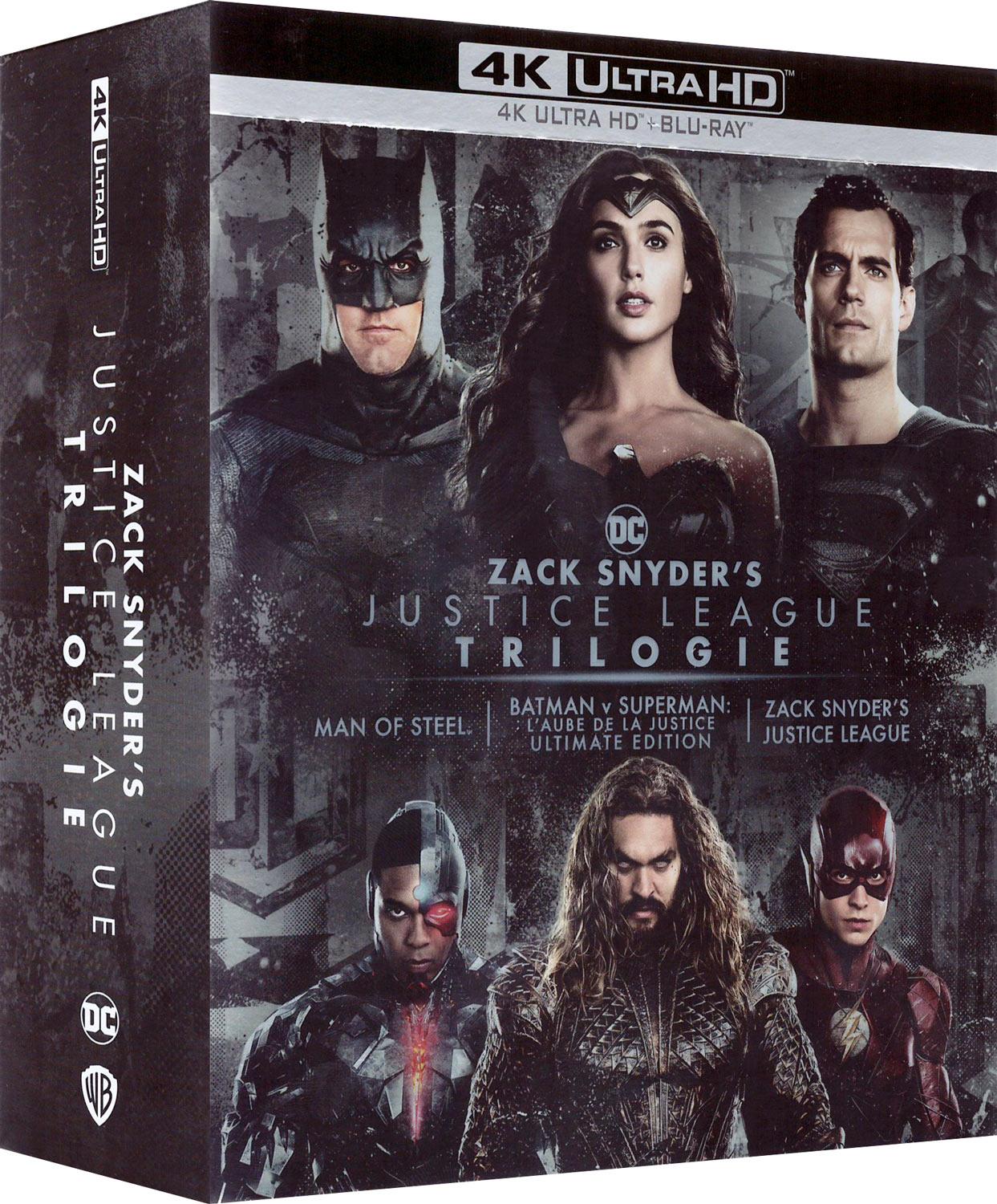 Zack Snyder's Justice League Trilogie : Man of Steel + Batman v Superman : L'aube de la justice + Zack Snyder's Justice League [4K Ultra HD]