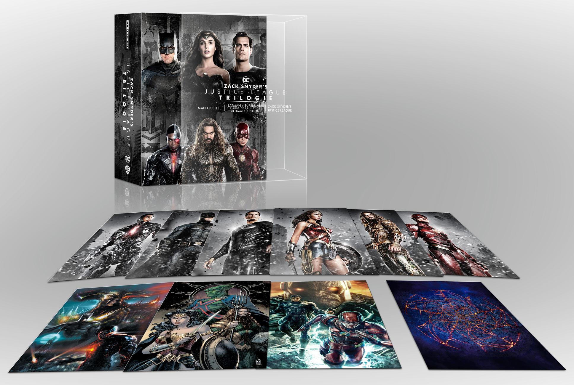 Zack Snyder's Justice League Trilogie : Man of Steel + Batman v Superman : L'aube de la justice + Zack Snyder's Justice League [4K Ultra HD]