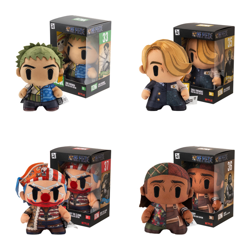 YuMe - Assortiment de peluches One Piece Netflix DZNR Dead or Alive Edition (6 peluches)
