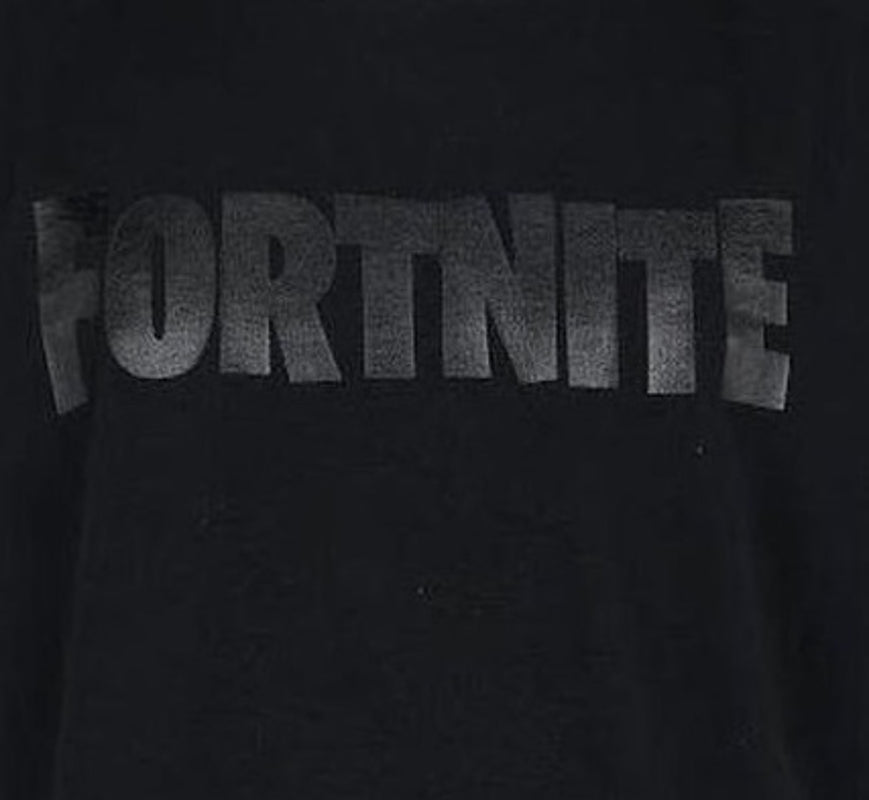 Fortnite - Foil Logo Black T-Shirt XXL